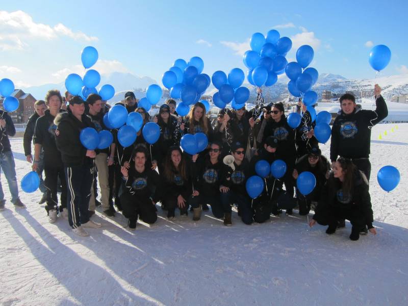 Lacher de ballon helium à Villeurbanne